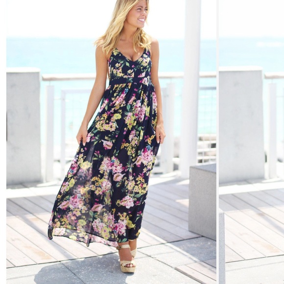 FSL Floral Backless Dress - Picture 4 of 11